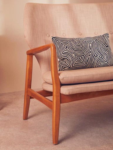 Stockholm Birch Wood Frame 2 Seat Sofa