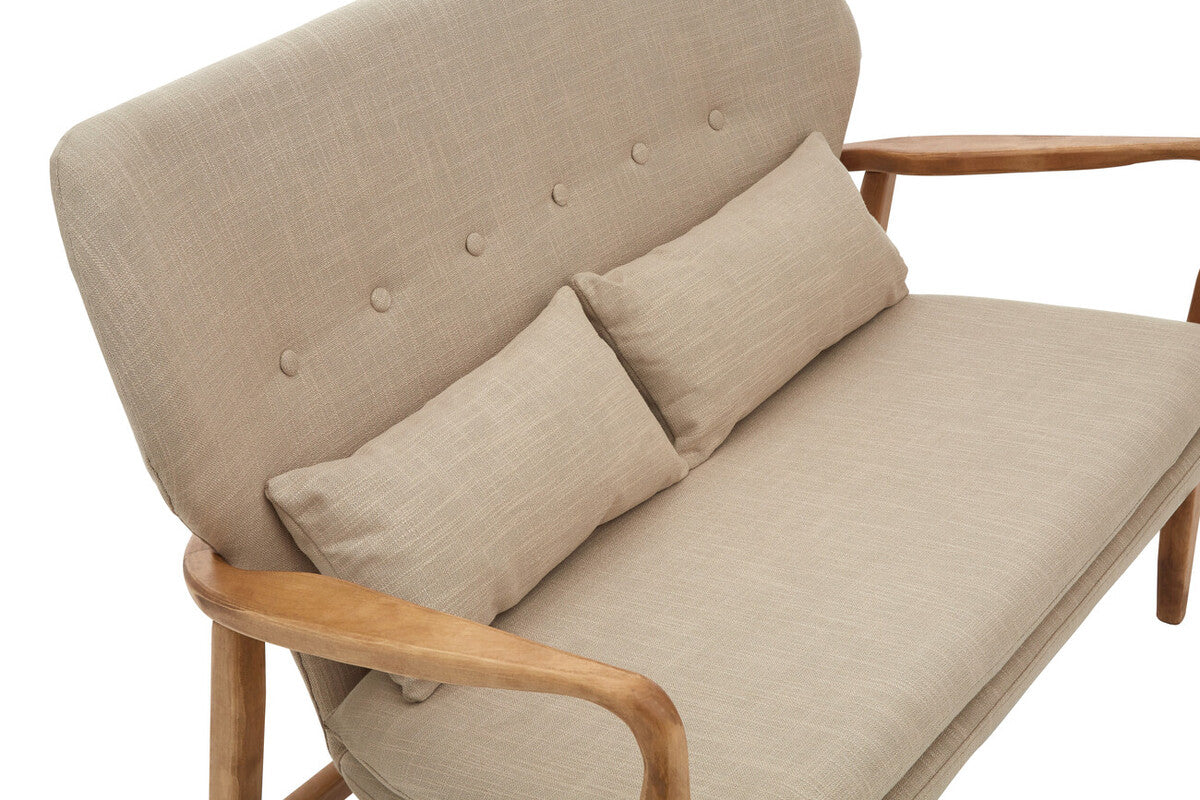 Stockholm Birch Wood Frame 2 Seat Sofa