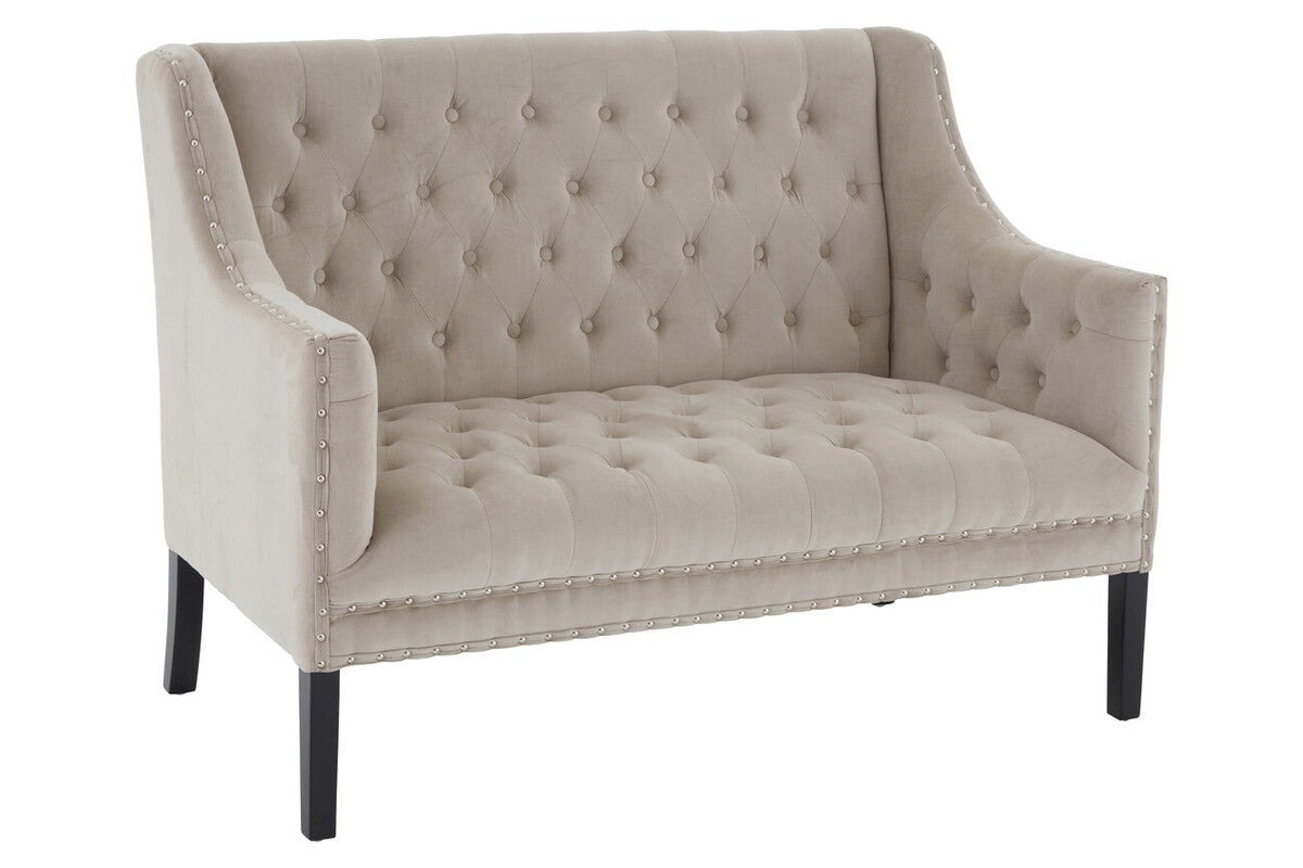 Regent Park Camel Velvet 2 Seat Sofa