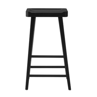 Black bar stool on a white background
