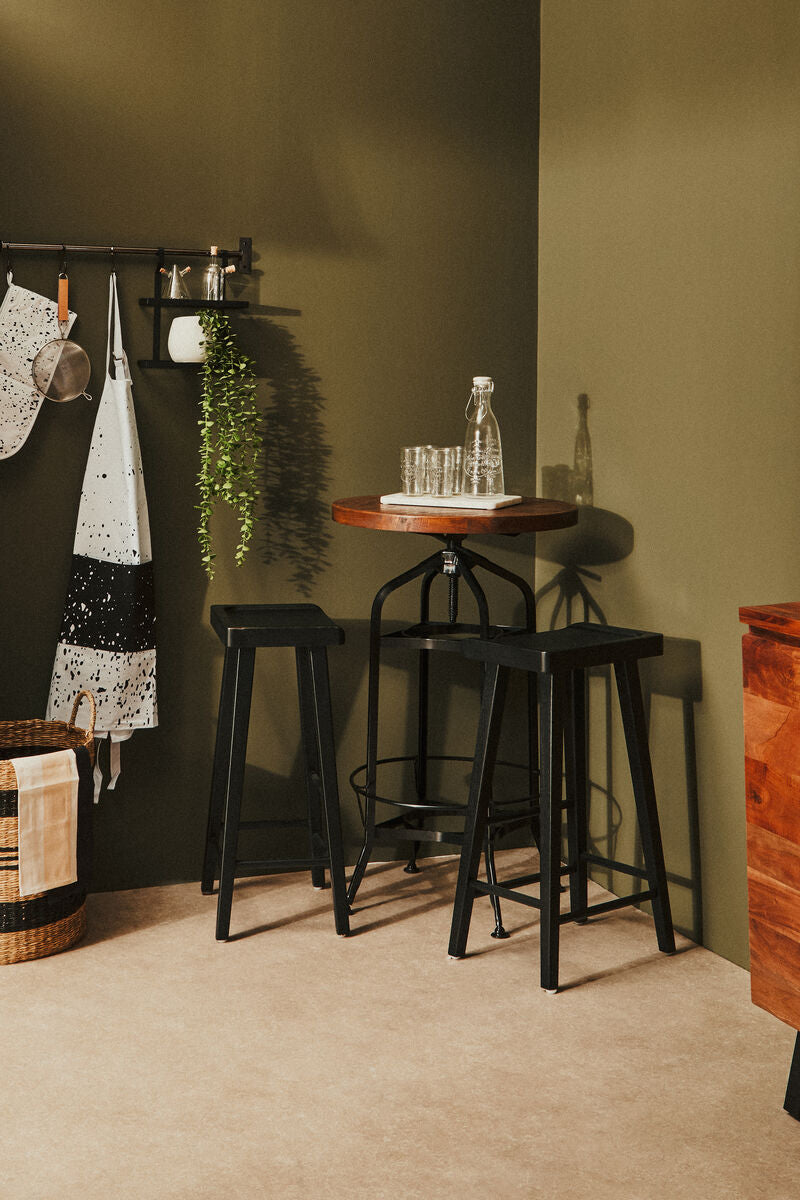 Lyon Black Bar Stool