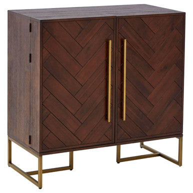 Brando Acacia Wood Effect Drinks Cabinet - image 7