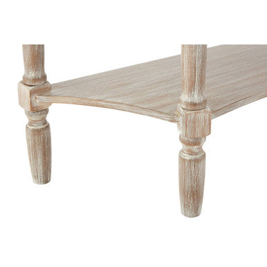Heritage Natural Wash Half Moon One Drawer Console Table - image 7