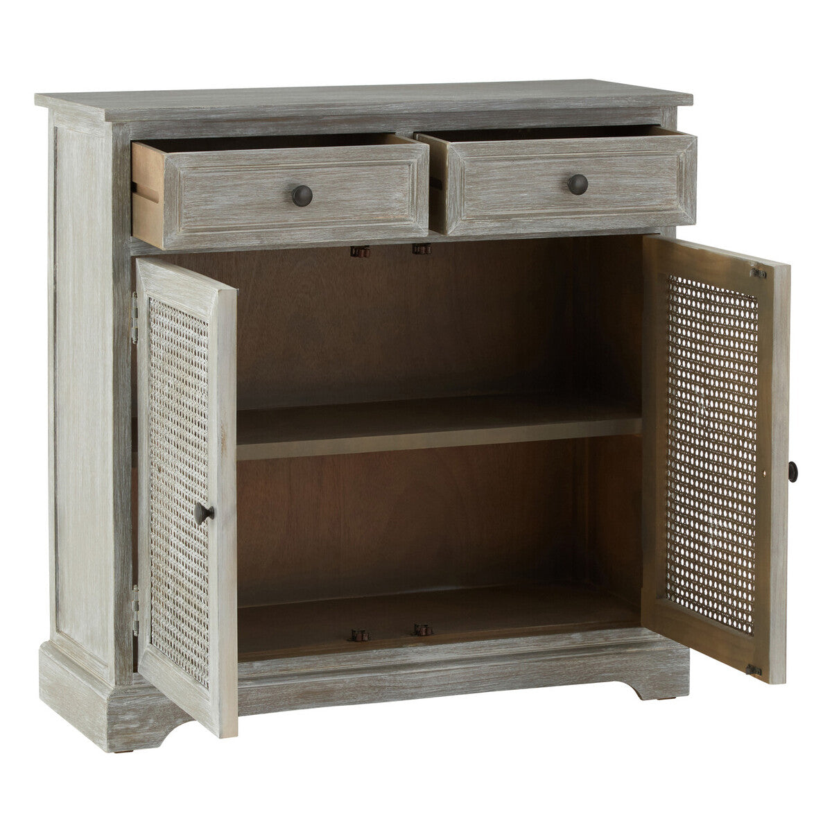 Grey Wash Lattice Two Door Sideboard | Heritage