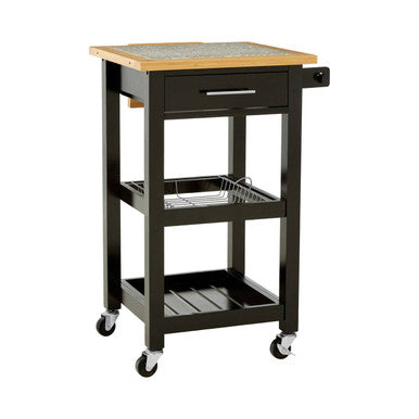 Harlow Glenn Kitchen Trolley with Granite Top