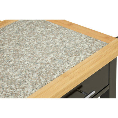 Harlow Glenn Kitchen Trolley with Granite Top