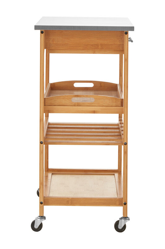 Harlow Bamboo One Drawer Kitchen Trolley