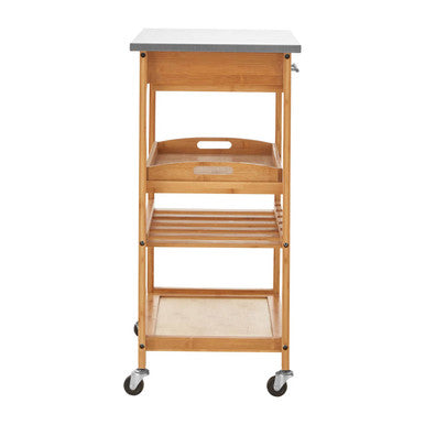 Harlow Bamboo One Drawer Kitchen Trolley - image 4