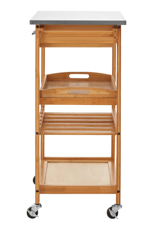 Harlow Bamboo One Drawer Kitchen Trolley