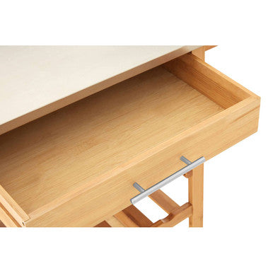 Harlow Bamboo One Drawer Kitchen Trolley