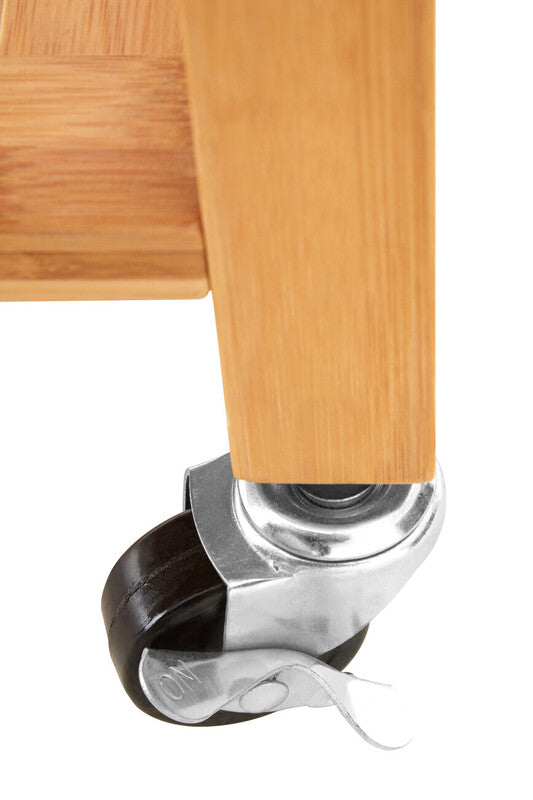 Harlow Bamboo One Drawer Kitchen Trolley