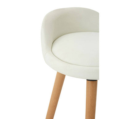 Normann White Bar Stool