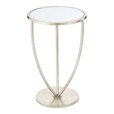 Marcia Silver Finish Side Table