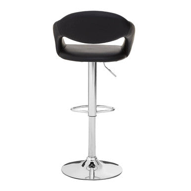 Taylor Black Faux Leather Bar Chair