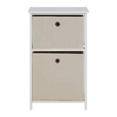 Lindo 2 Natural Fabric Drawers Cabinet - image 1