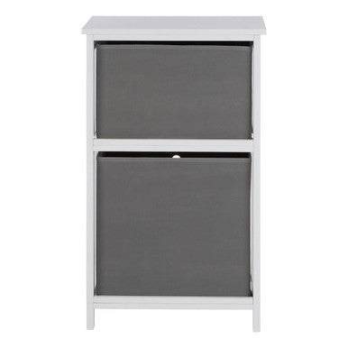 Lindo 2 Grey Fabric Drawers Cabinet
