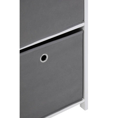 Lindo 2 Grey Fabric Drawers Cabinet