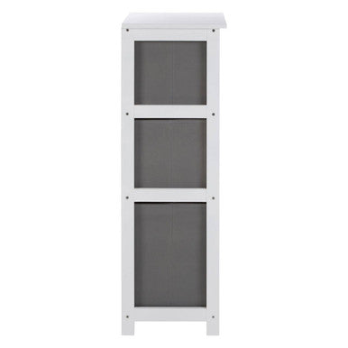 Lindo 3 Grey Fabric Drawers Cabinet