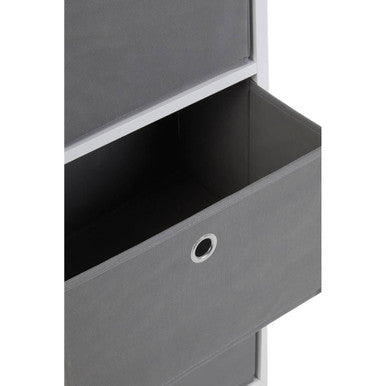 Lindo 4 Grey Fabric Drawers Cabinet