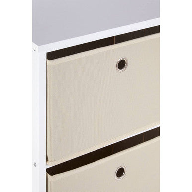 Lindo 4 Natural Fabric Drawers Cabinet