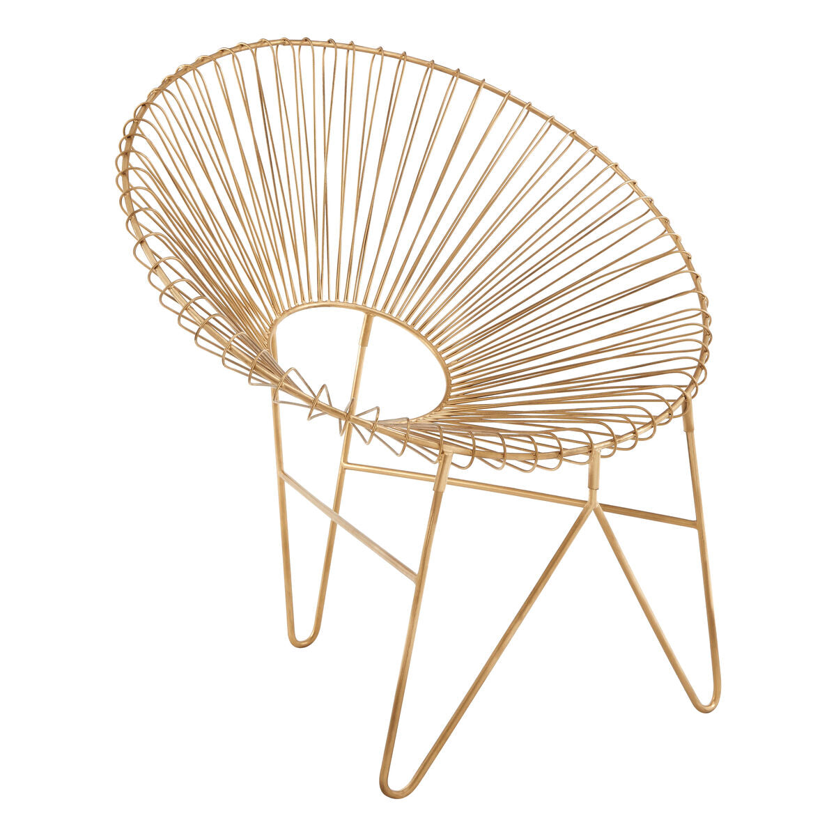 Templar Iron Chair With Hairpin Legs