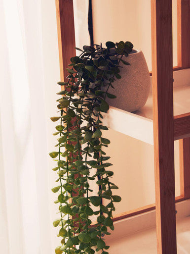 Nostra Five Tier White And Natural Shelf Unit