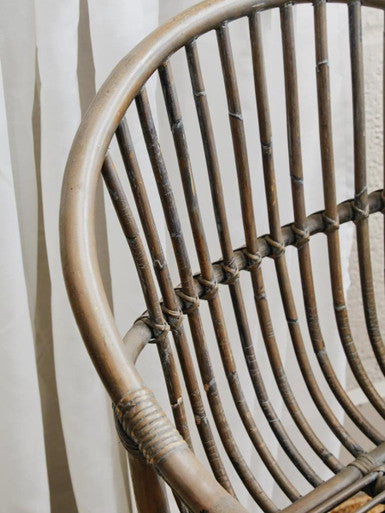 Lagom Grey Wash Natural Rattan Chair