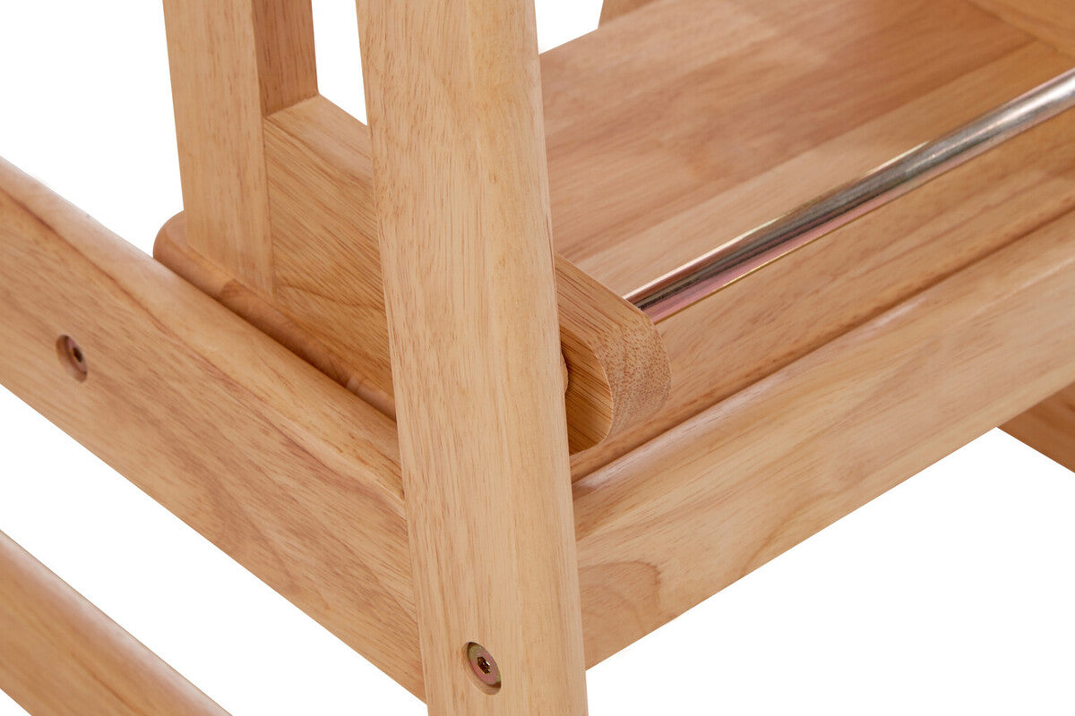 Tropical Hevea Wood Two Step Stool - Image 9