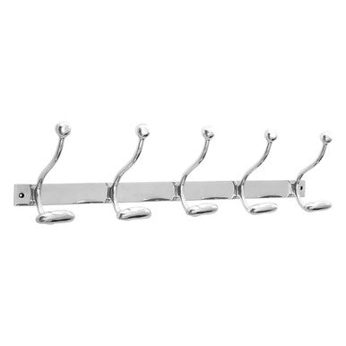 Arris 10 Hook Aluminium Wall Mounted Hanger