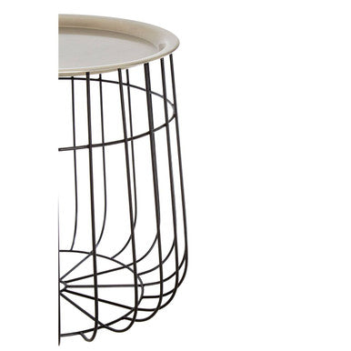 Templar Silver And Black Wire Detail Side Table - image 3