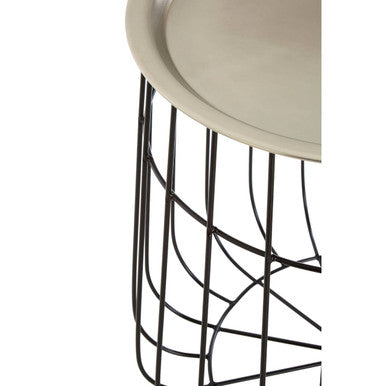 Templar Silver And Black Wire Detail Side Table - image 4