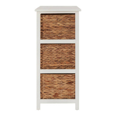 Padstow 6 Drawer White Frame Storage Unit
