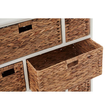 Padstow 6 Drawer White Frame Storage Unit