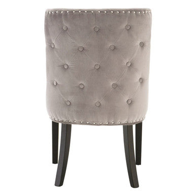 Regents Park Grey Velvet With Tufted Back Dining Chair - image 4
