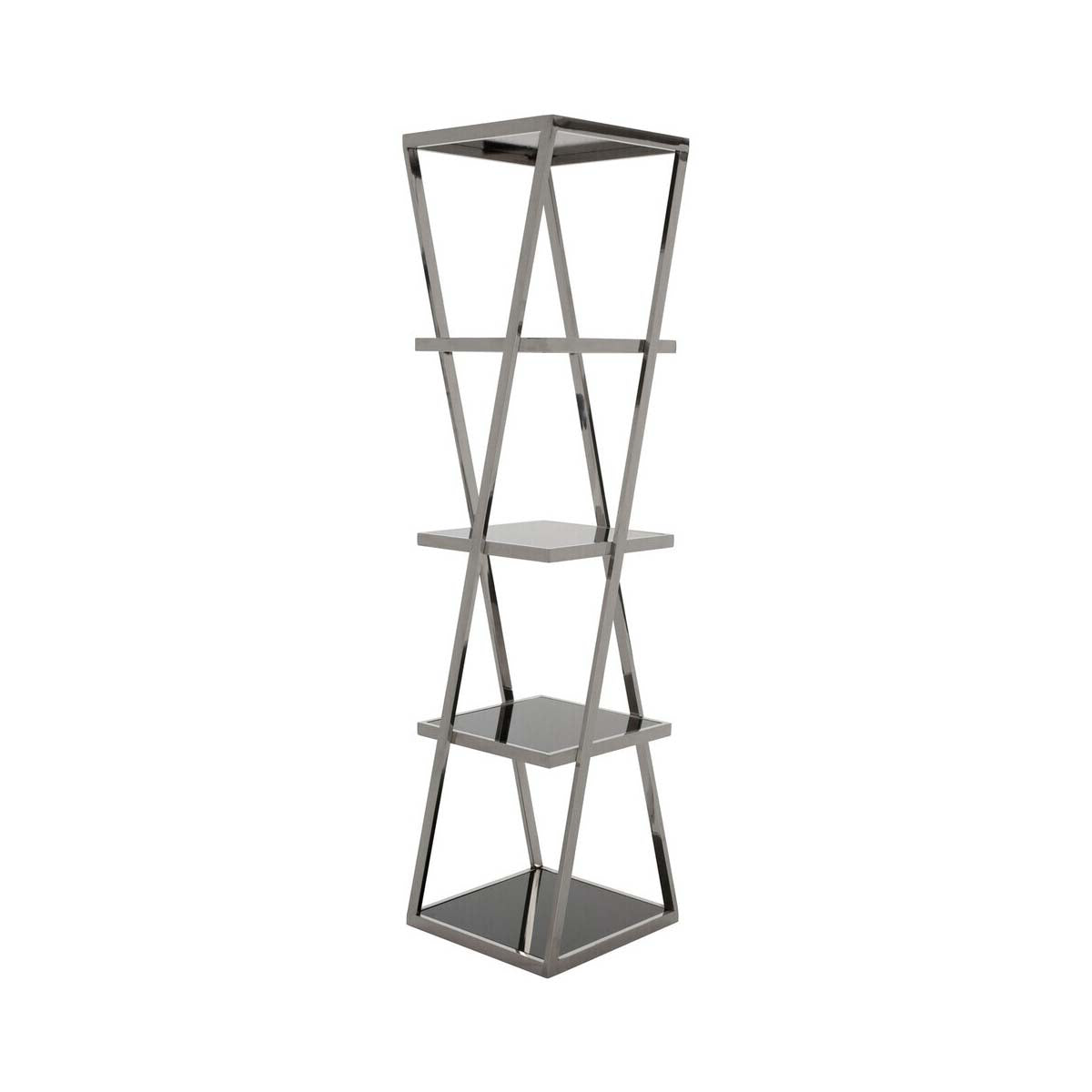 Ackley Chrome Finish Shelf Unit