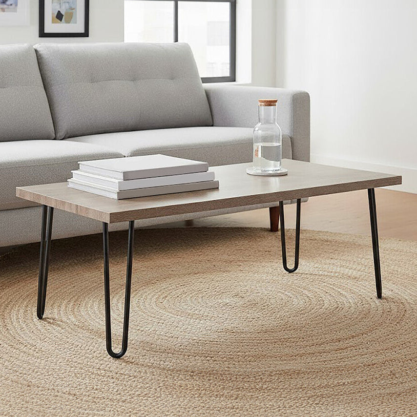 Borough Veneer Top and Metal Legs Coffee Table - image 1