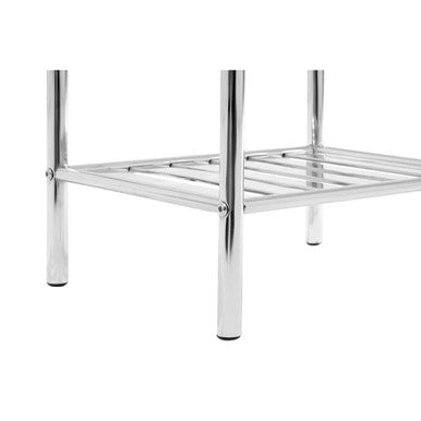 Dara 3 Tier Chrome Metal Shelf Unit