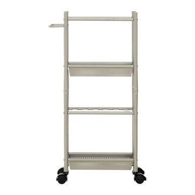 Dara 4 Tier Brush Nickel Trolley with 2 Baskets - image 1