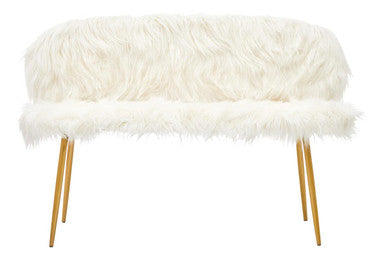 Sienna Sofa With Gold Finish Legs