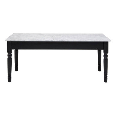 Henley White Marble and Black Frame Coffee Table - image 2