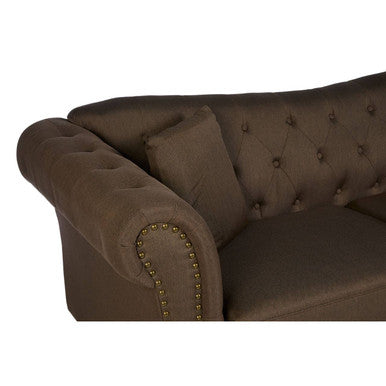 Fable 3 Seat Natural Chesterfield Sofa