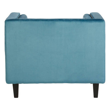 Felisa Blue Velvet Chair - image 5