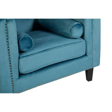 Felisa Blue Velvet Chair - image 9