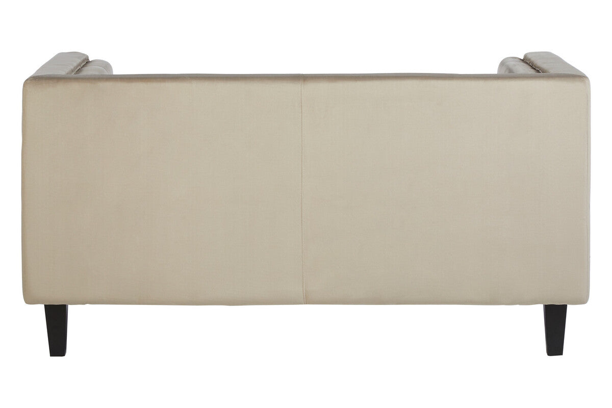 2 Seater Mink Velvet Sofa, Felisa - image 5