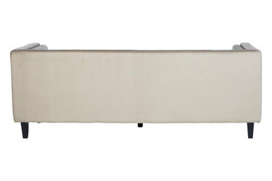 Felisa 3 Seat Mink Velvet Sofa.