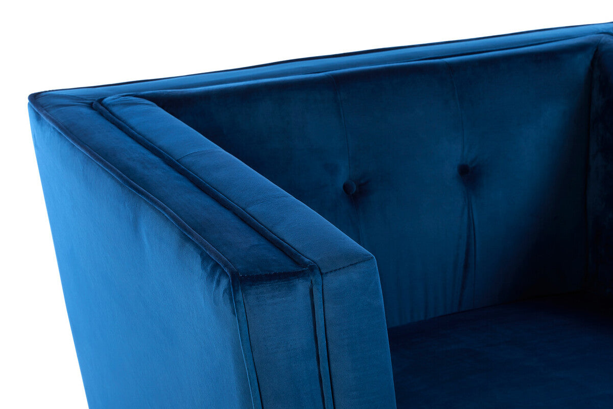 Ferris Navy Velvet Chair