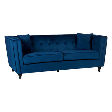 Blue sofa on a white background