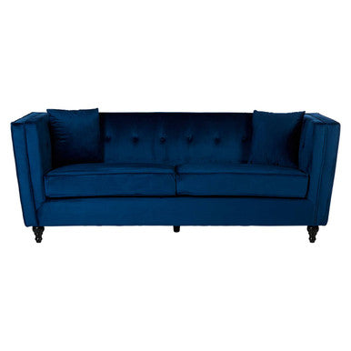Blue sofa on a white background