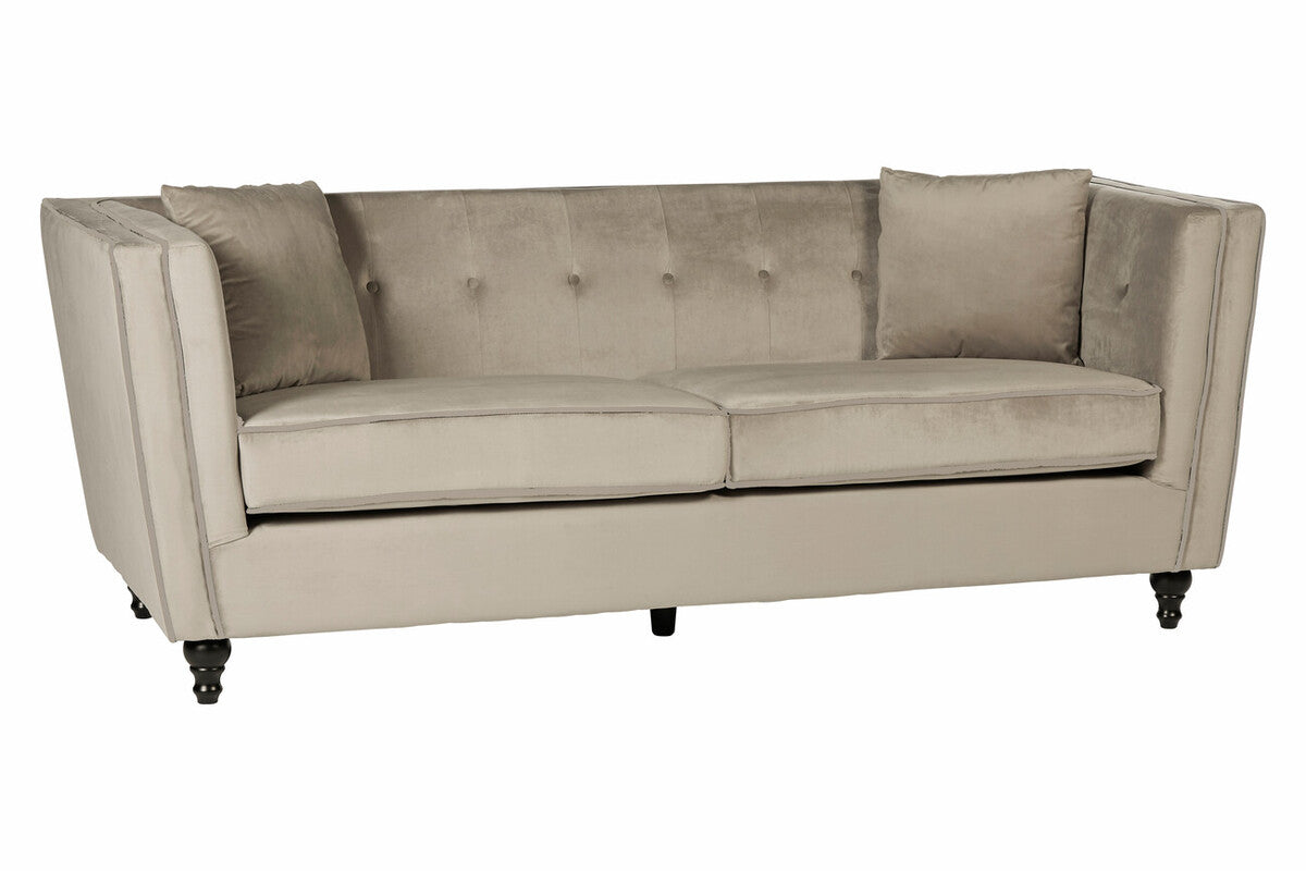 Ferris 3 Seat Mink Velvet Sofa