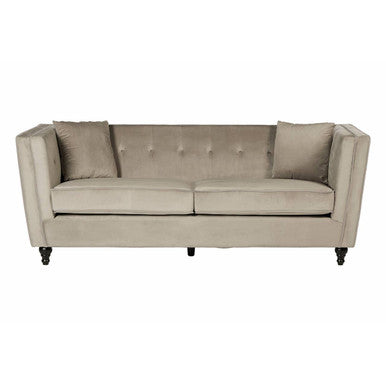 Ferris 3 Seat Mink Velvet Sofa